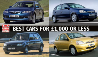 Best cars for £1,000 or less - header image