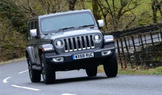 Jeep Wrangler driving
